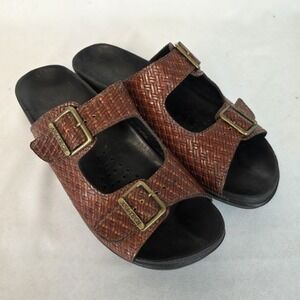 Walk The Walk By Ana Tech Leather Footbed Sandals Adjustable EU 41M women's 9.5